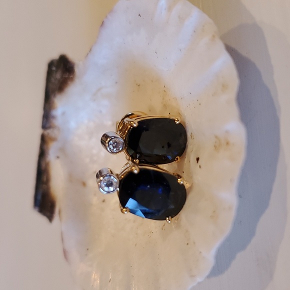 Sapphire and Diamond Earrings 💎✨️HOST PICK💎✨️ - Picture 3 of 6